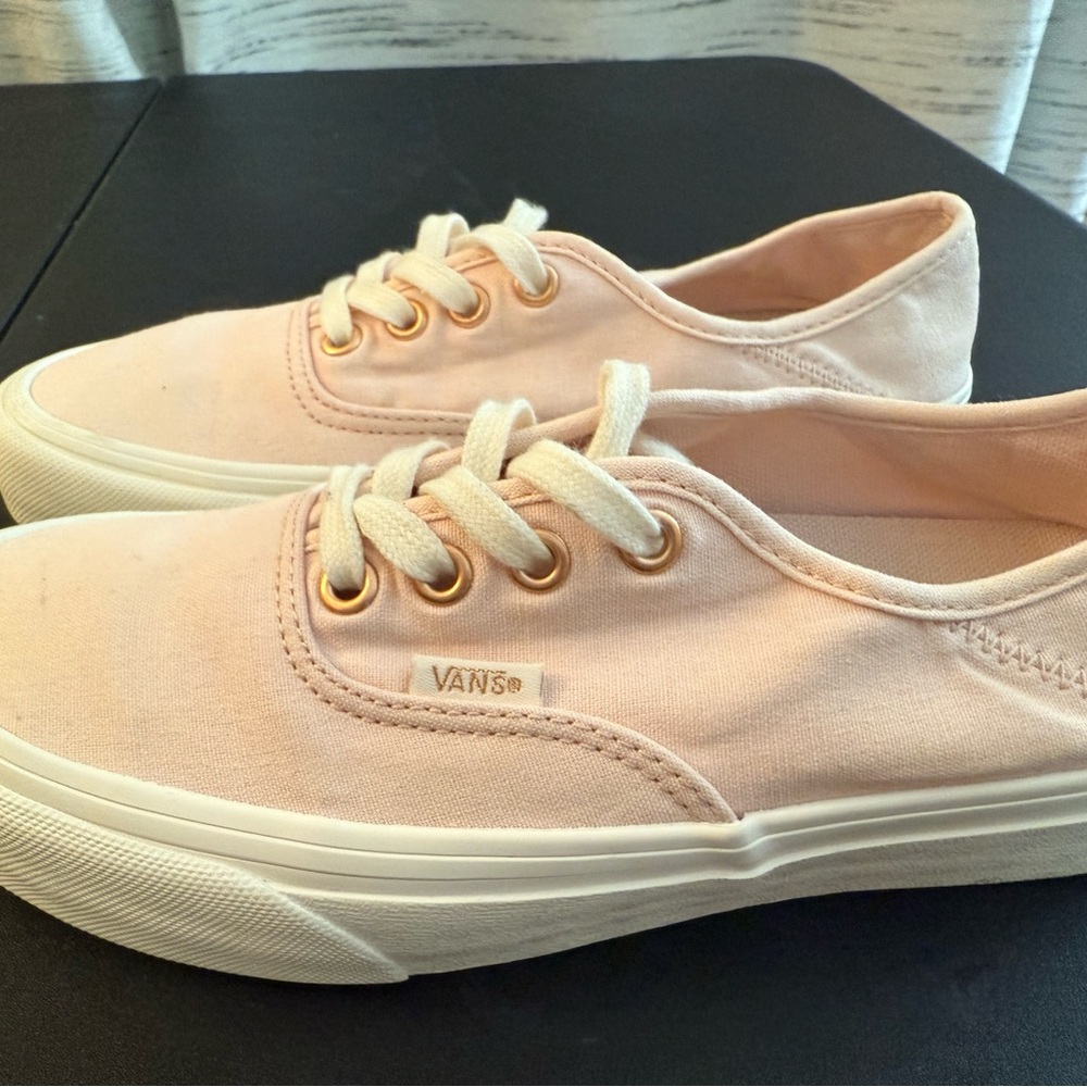 Vans Baby Pink wRose Gold Hardware Sneakers Size 7 Women